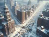 NYC under snow